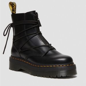 Dr Martens Jarrick II Black Smooth Paris Platform boots Men 10 Women 11 EU 43